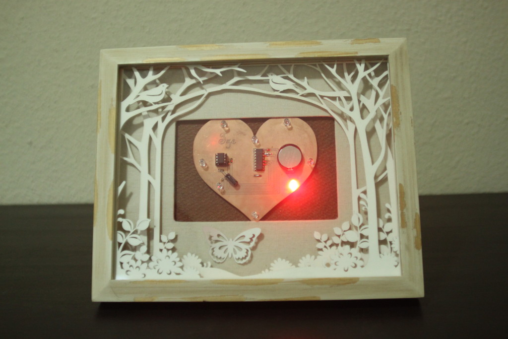 Heart Card in Frame